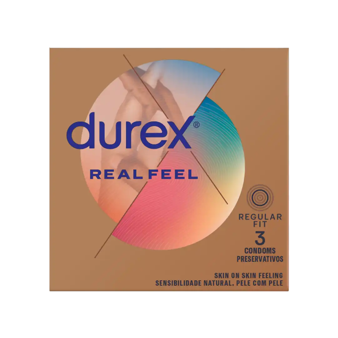 Durex Real Feel Condoms, 3 Pack