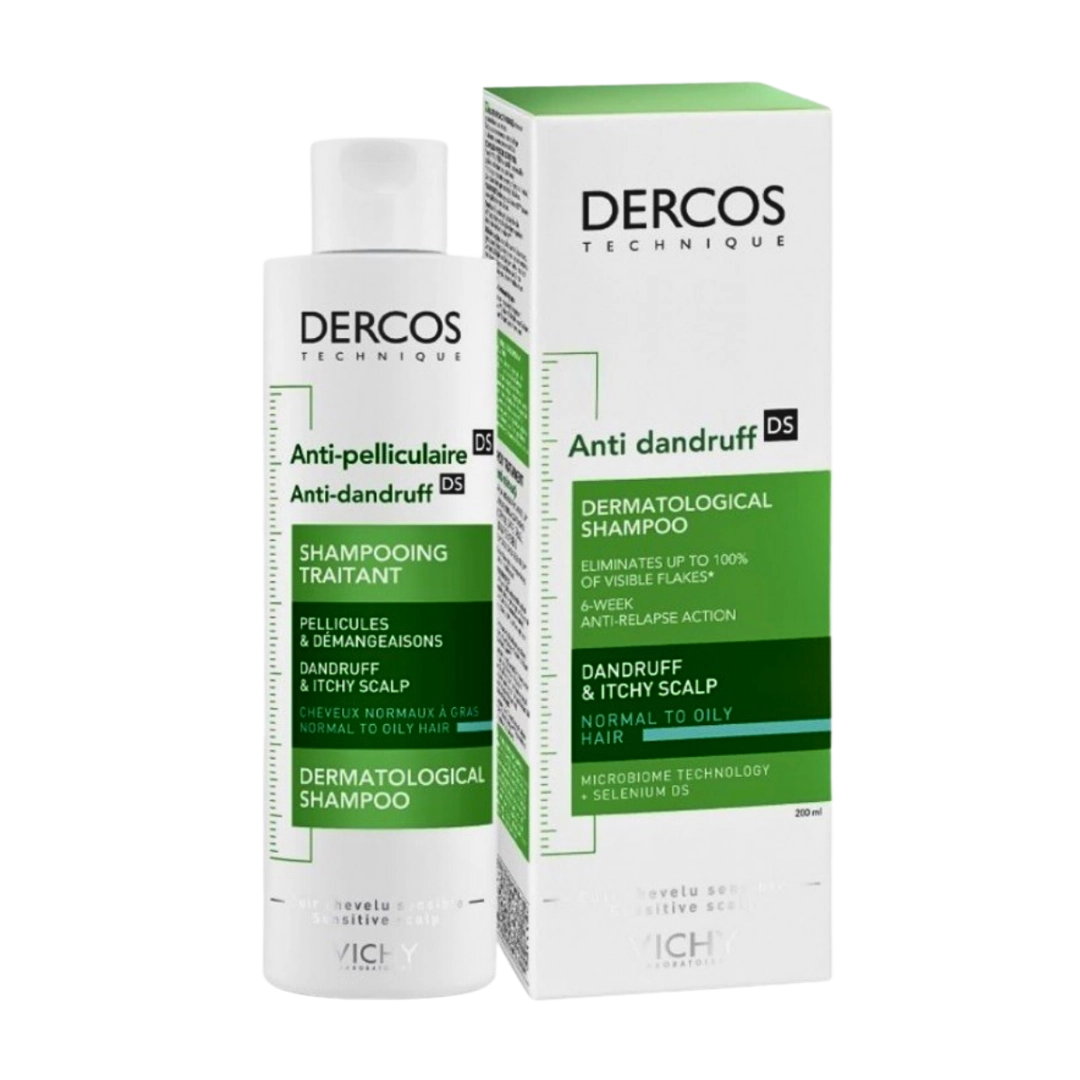 Vichy Dercos Anti-Dandruff Shampoo for Oily Hair, 200ml