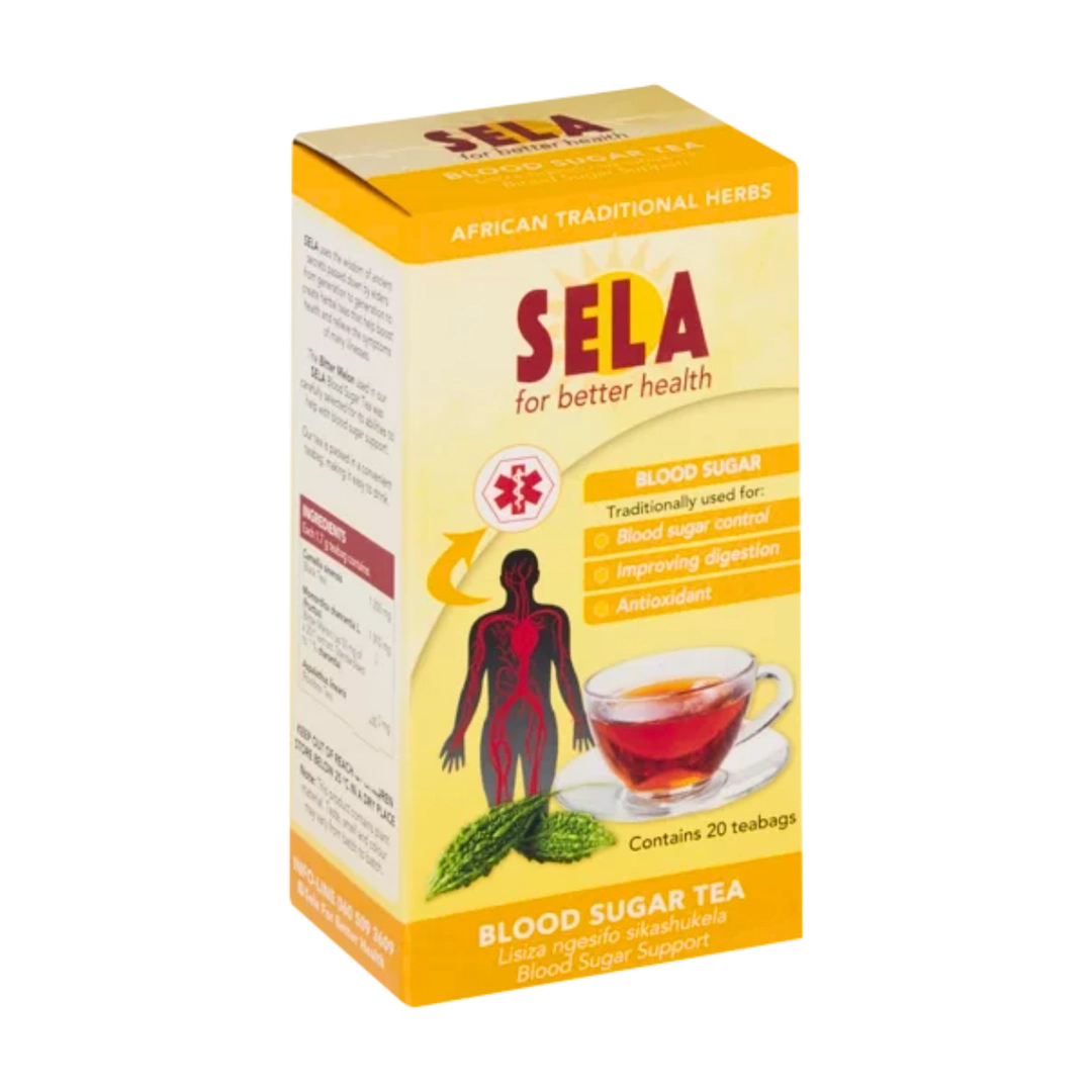 Sela Blood Sugar Diabetes Support, 20 Teabags