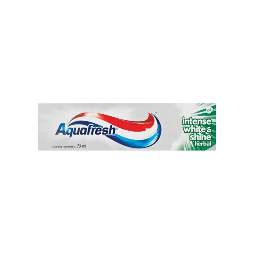Aquafresh Intense White & Shine Herbal Toothpaste, 75ml