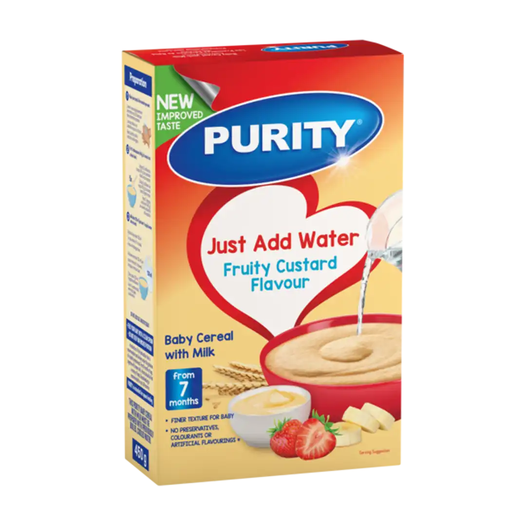 Purity 6-36 Months Cereal Fruity Custard, 450g