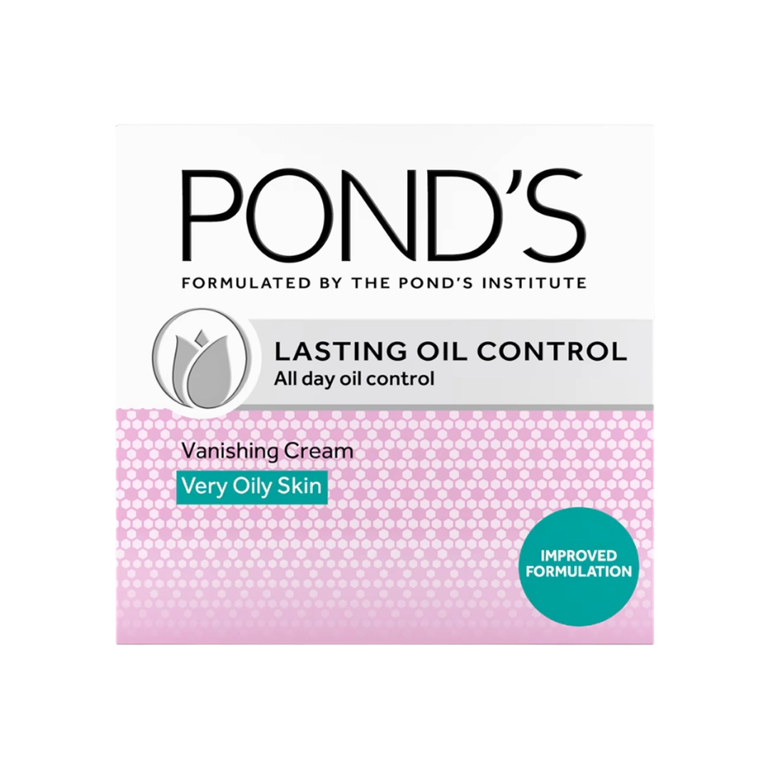 Pond's Lasting Oil Control Vanishing Cream for Very Oily Skin, 50ml