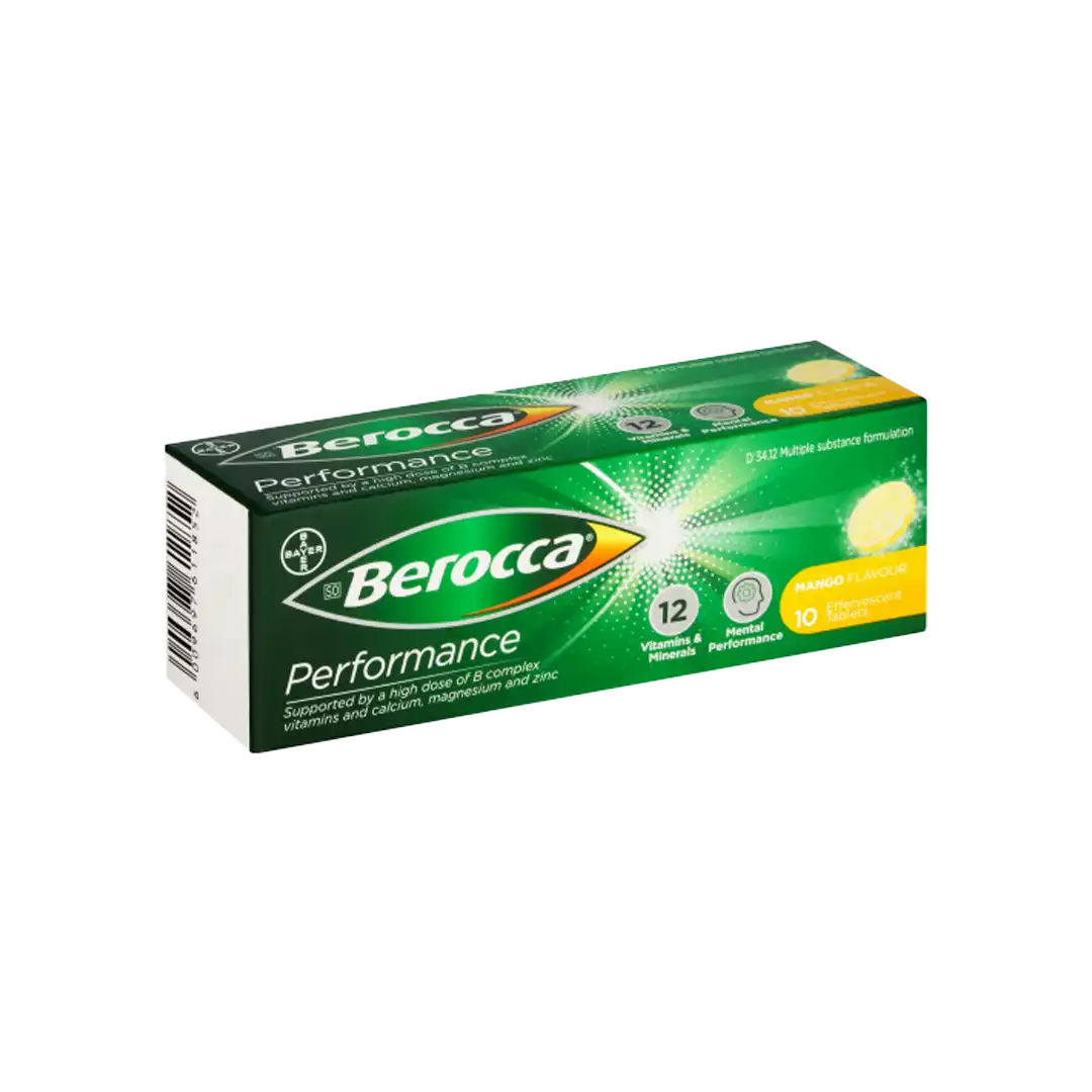 Berocca Mango Effervescent Tablets, 10's