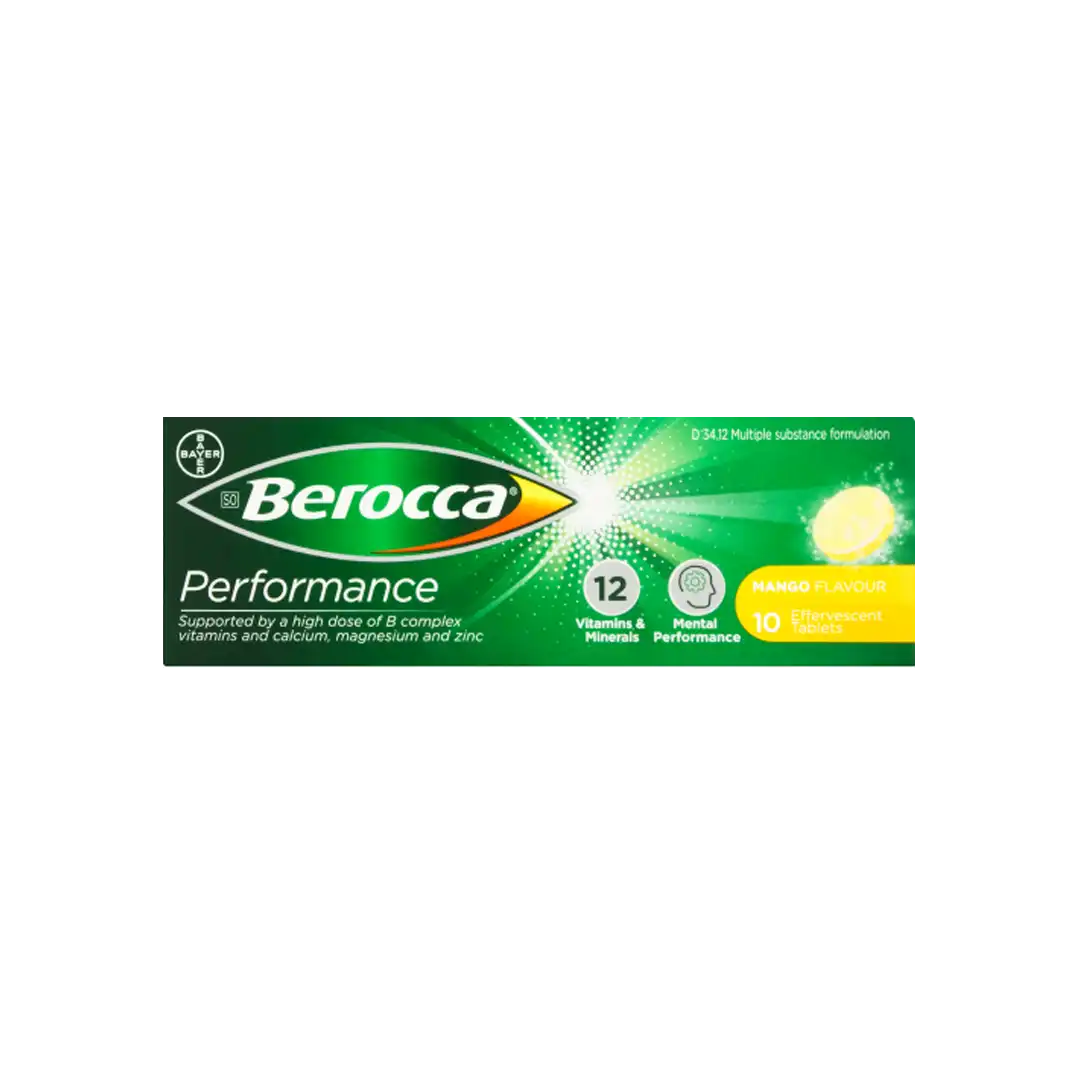 Berocca Mango Effervescent Tablets, 10's