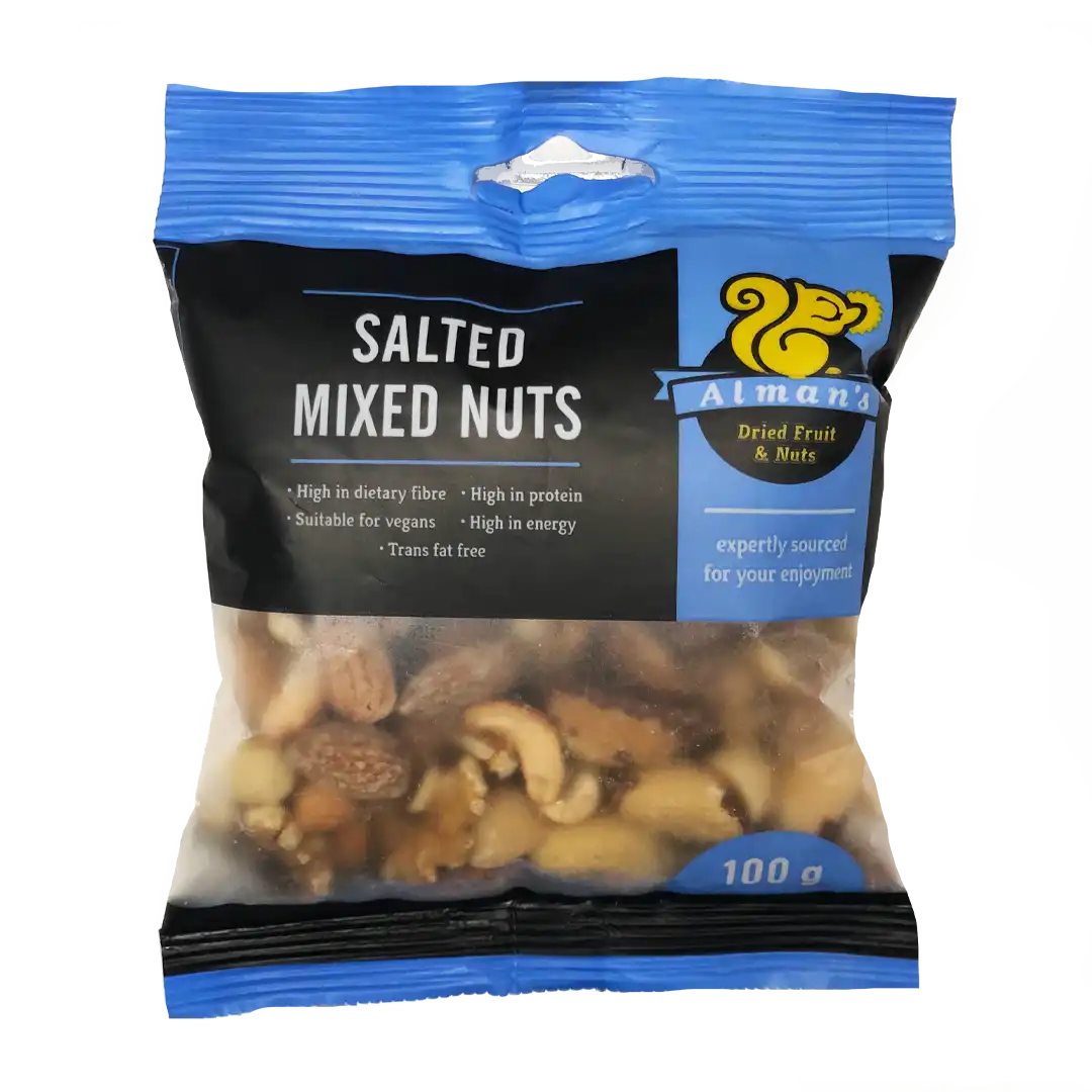 Alman's Mixed Nuts Salted, 100g
