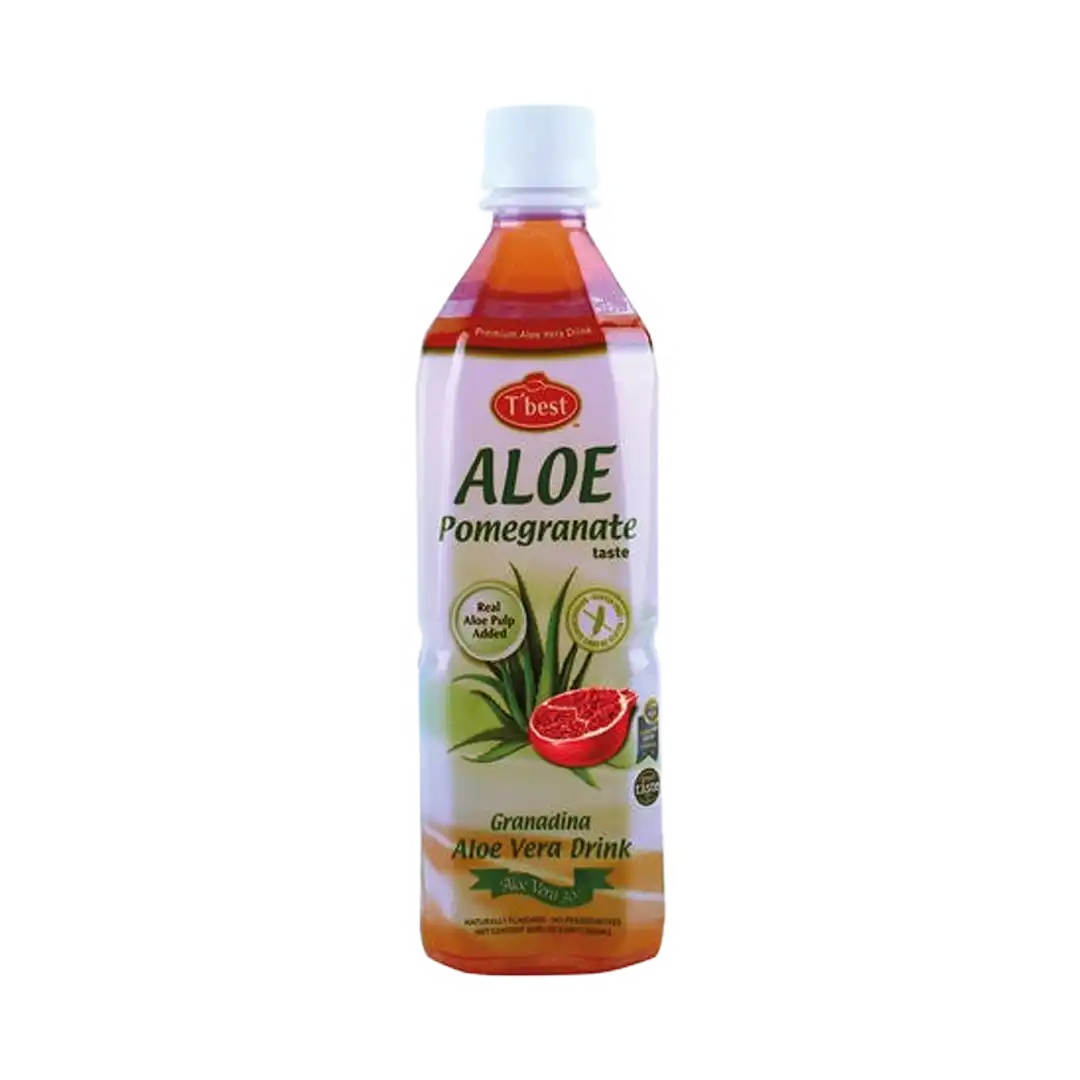 T' Best Aloe Vera Drink Pomegranate Sugar Free, 500ml