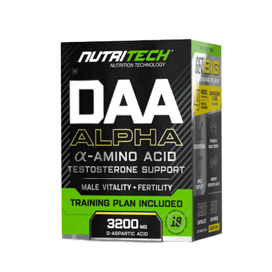 Nutritech DAA Alpha Capsules, 120's