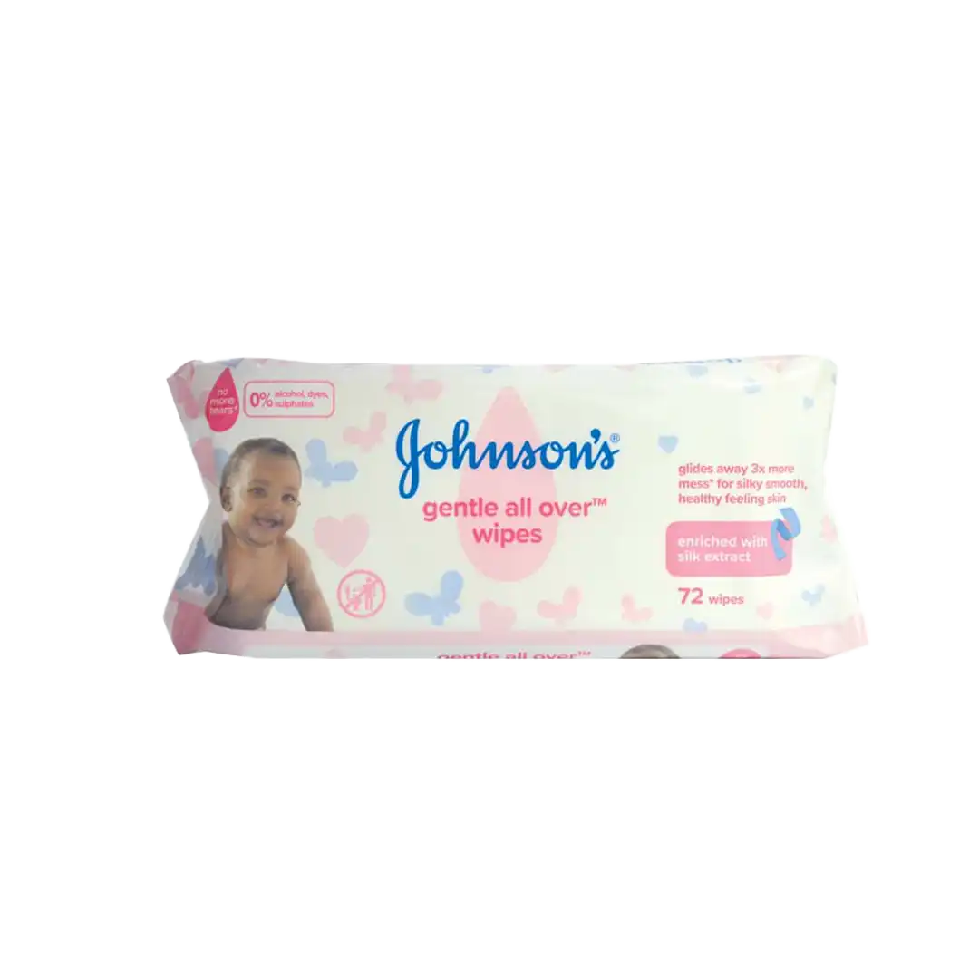 Johnson's Baby Wipes Gentle All Over, 72's