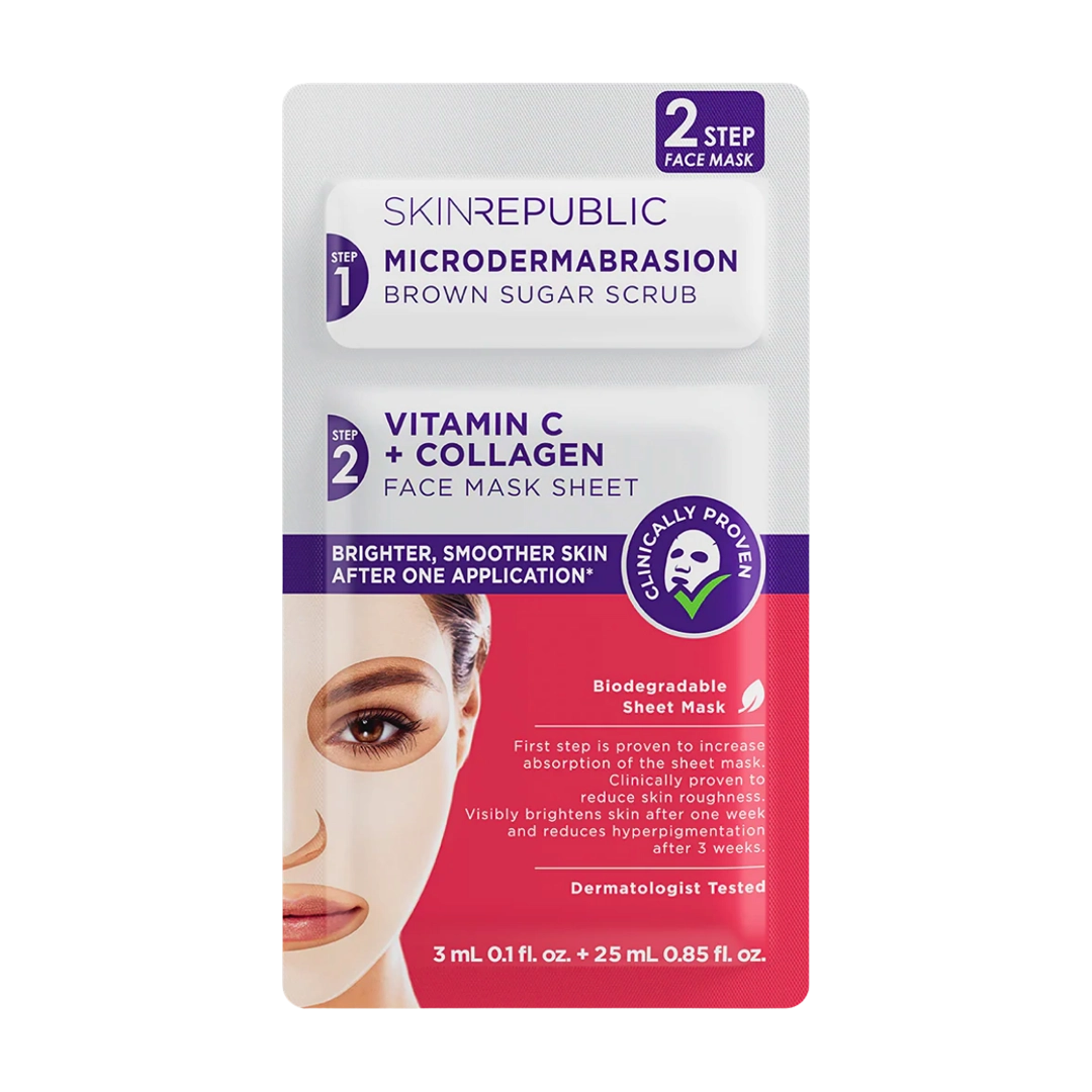 Skin Republic 2 Step Brightening Vitamin C Face Mask