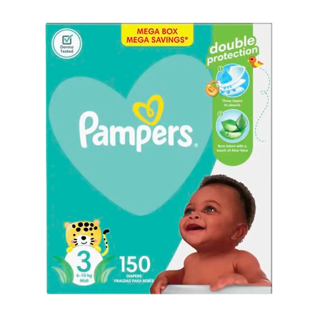 Pampers Baby-Dry Mega Box Nappies 3, 150's