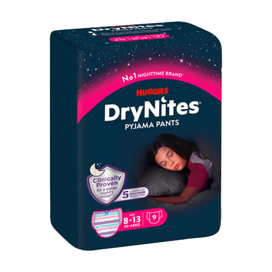 Drynites Girls 8-13 Yrs 9's