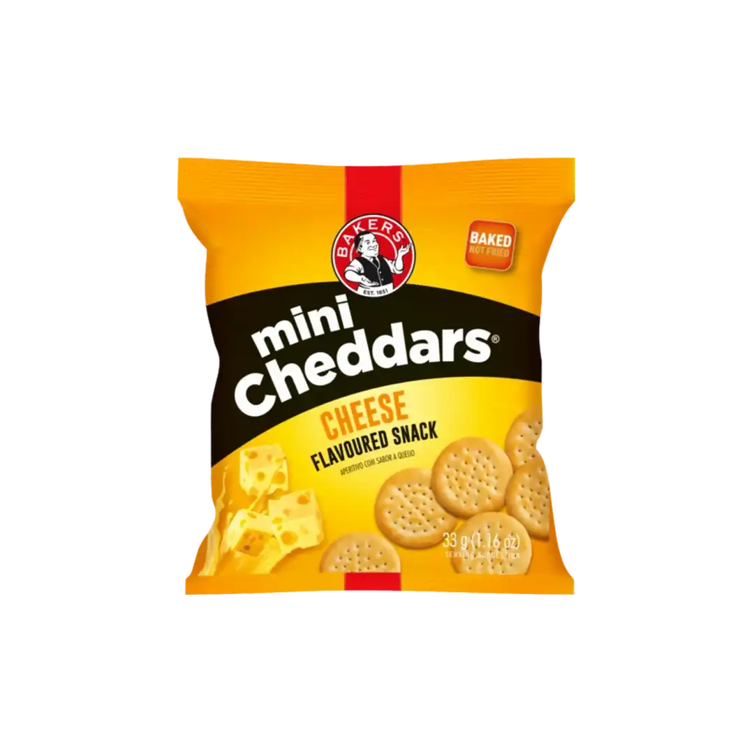 Bakers Mini Cheddars 33g, Assorted