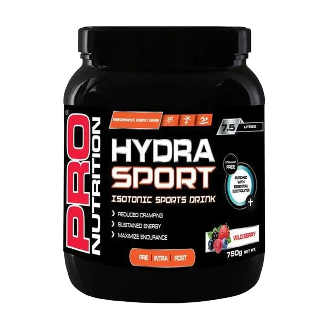 Pro Nutrition Hydra-Sport Isotonic Sports Drink Wildberry, 750g