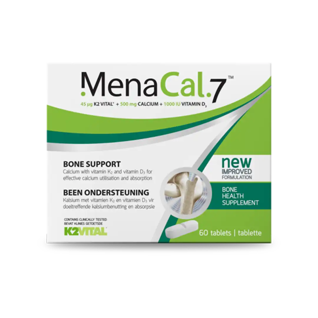 MenaCal 7 Bone Support Tabs, 60's
