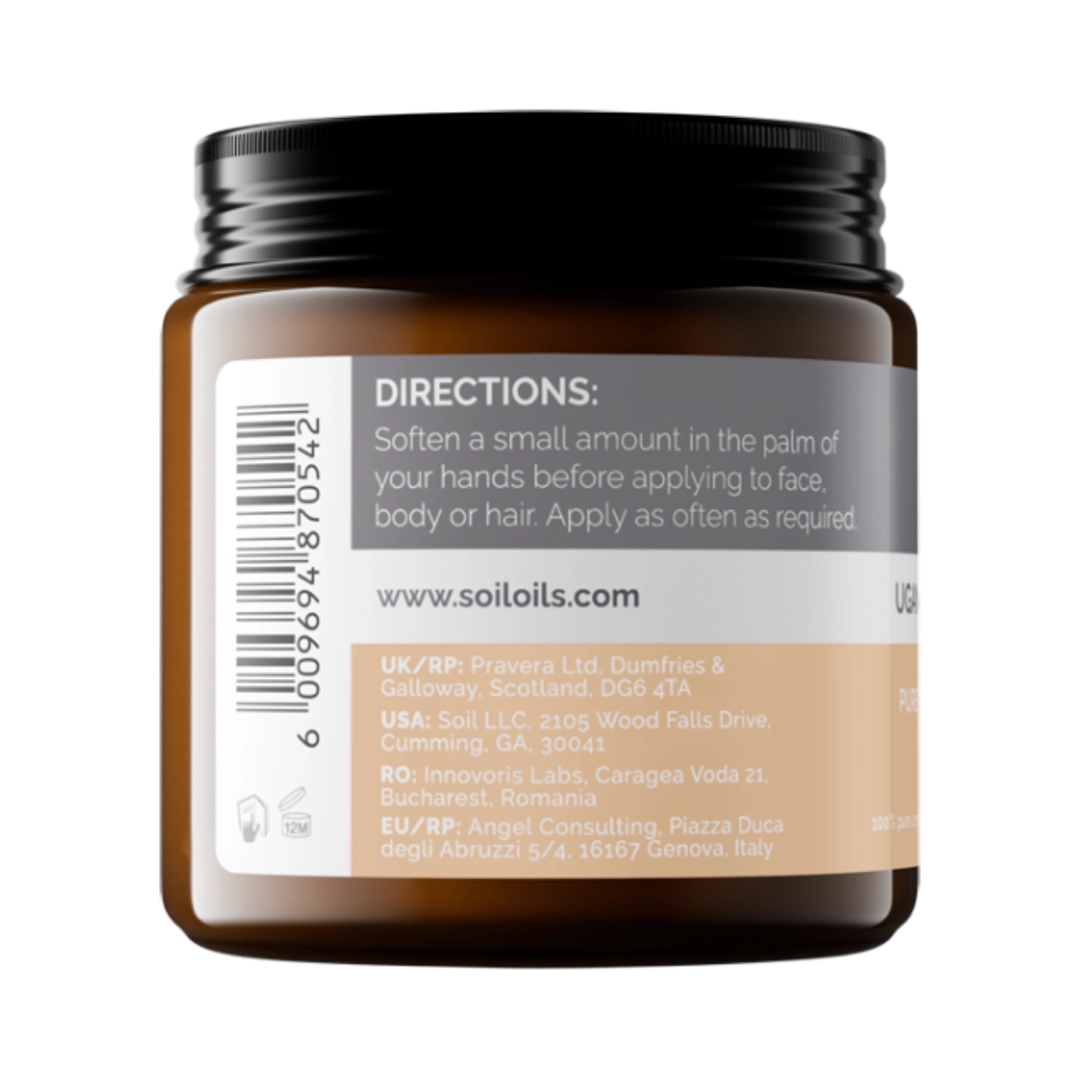 Soil Organic Pure Shea Butter, 100ml