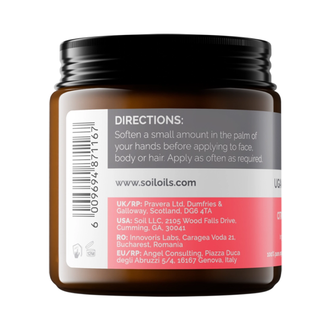 Soil Organic Citrus scented Shea Butter, 100ml