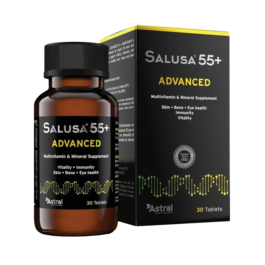 Salusa 55+ Advanced Multivitamin and Mineral Supplement Tablets, 30's