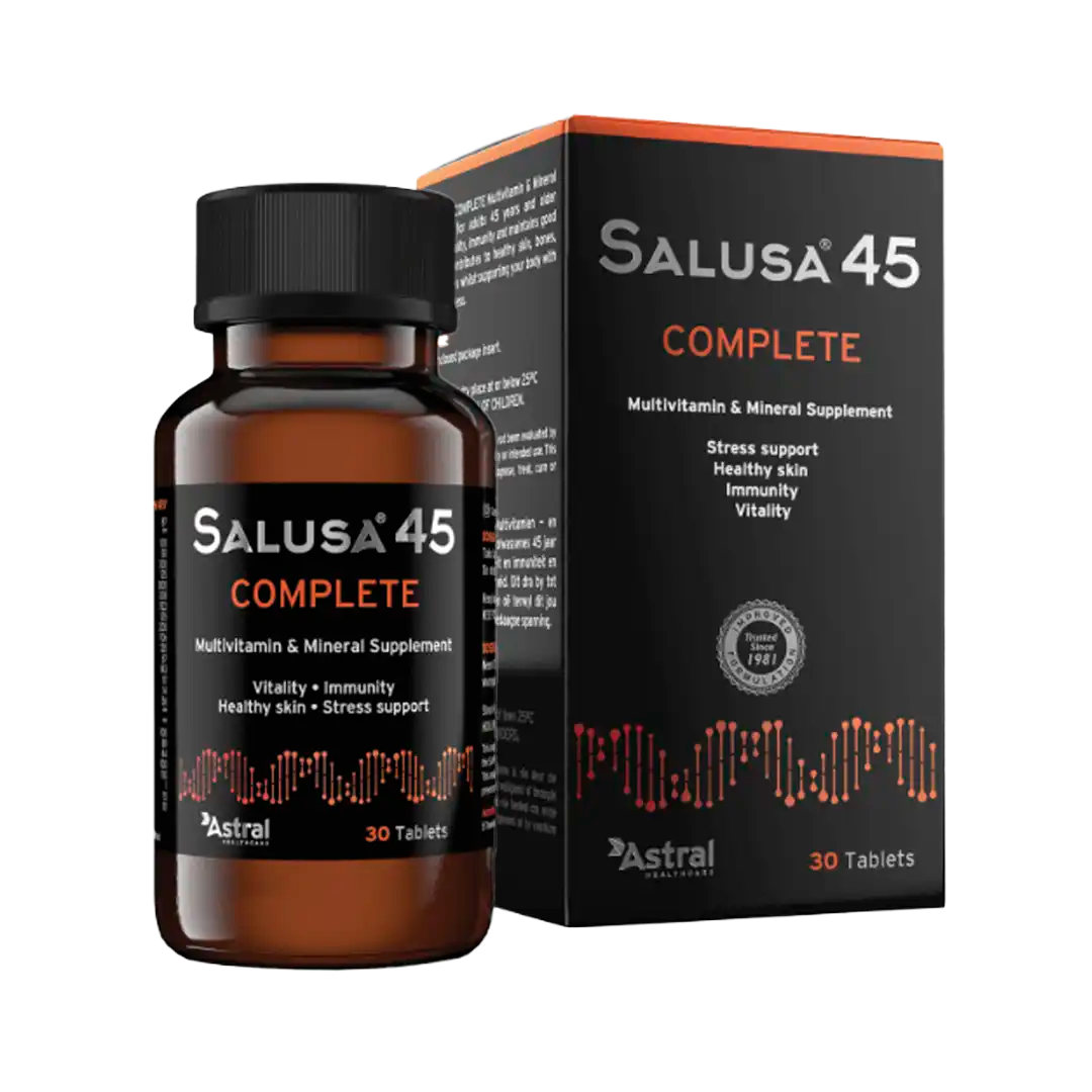 Salusa 45 Complete Multivitamin and Mineral Supplement Tabs, 30's