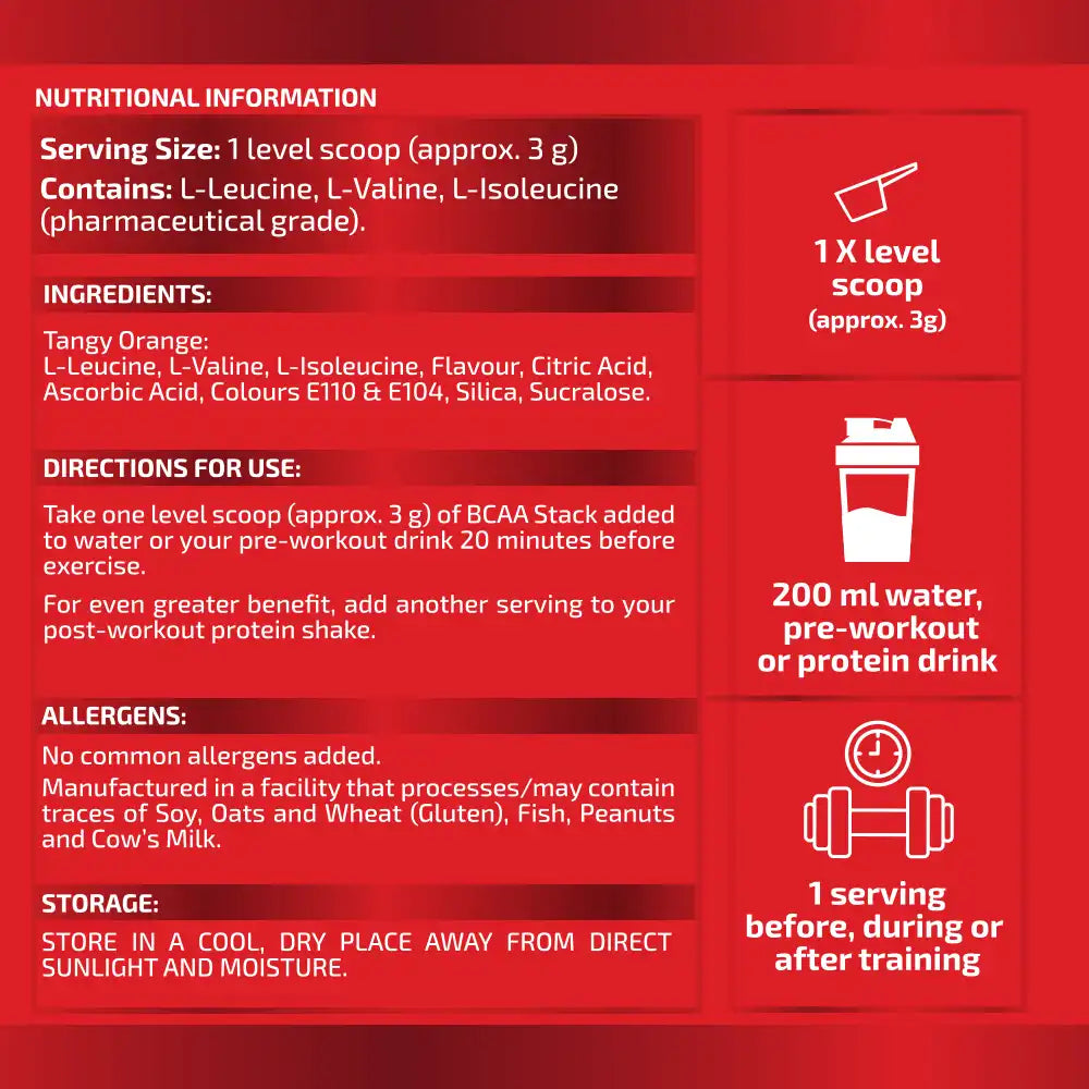 Pro Nutrition BCAA Stack Tangy Orange, 255g