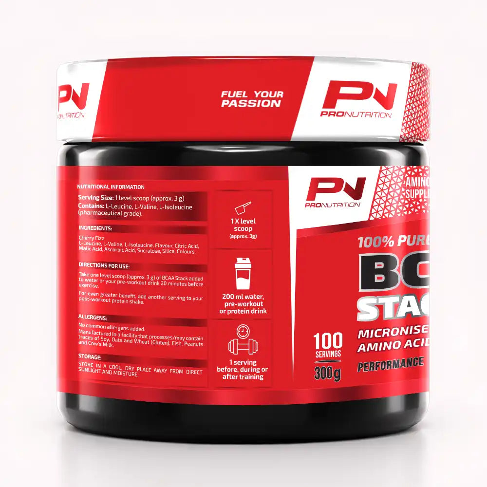 Pro Nutrition BCAA Stack Cherry, 255g