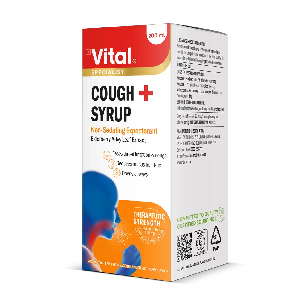 Vital Cough+ Syrup, 200ml