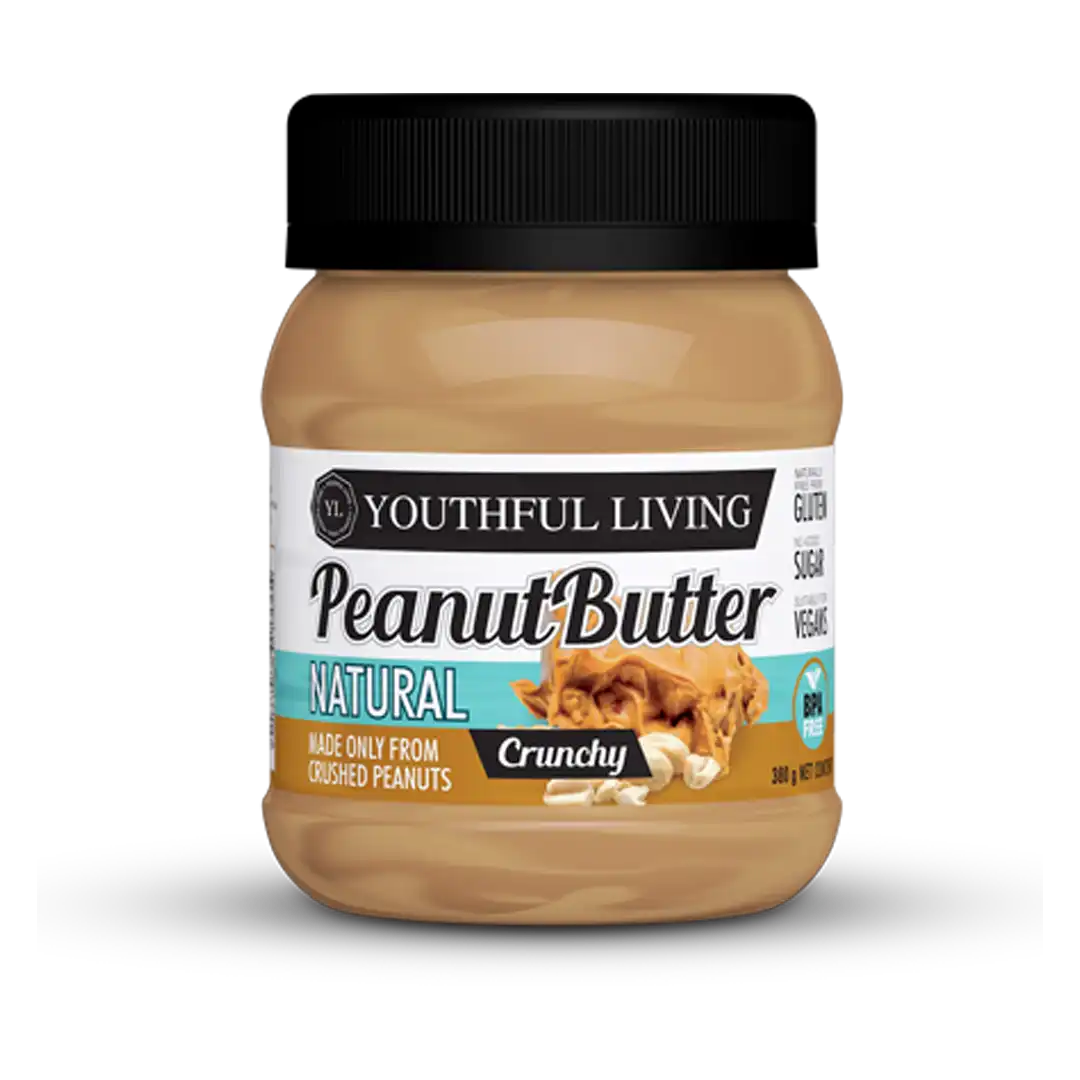 Youthful Living Natural Peanut Butter Crunchy, 380g