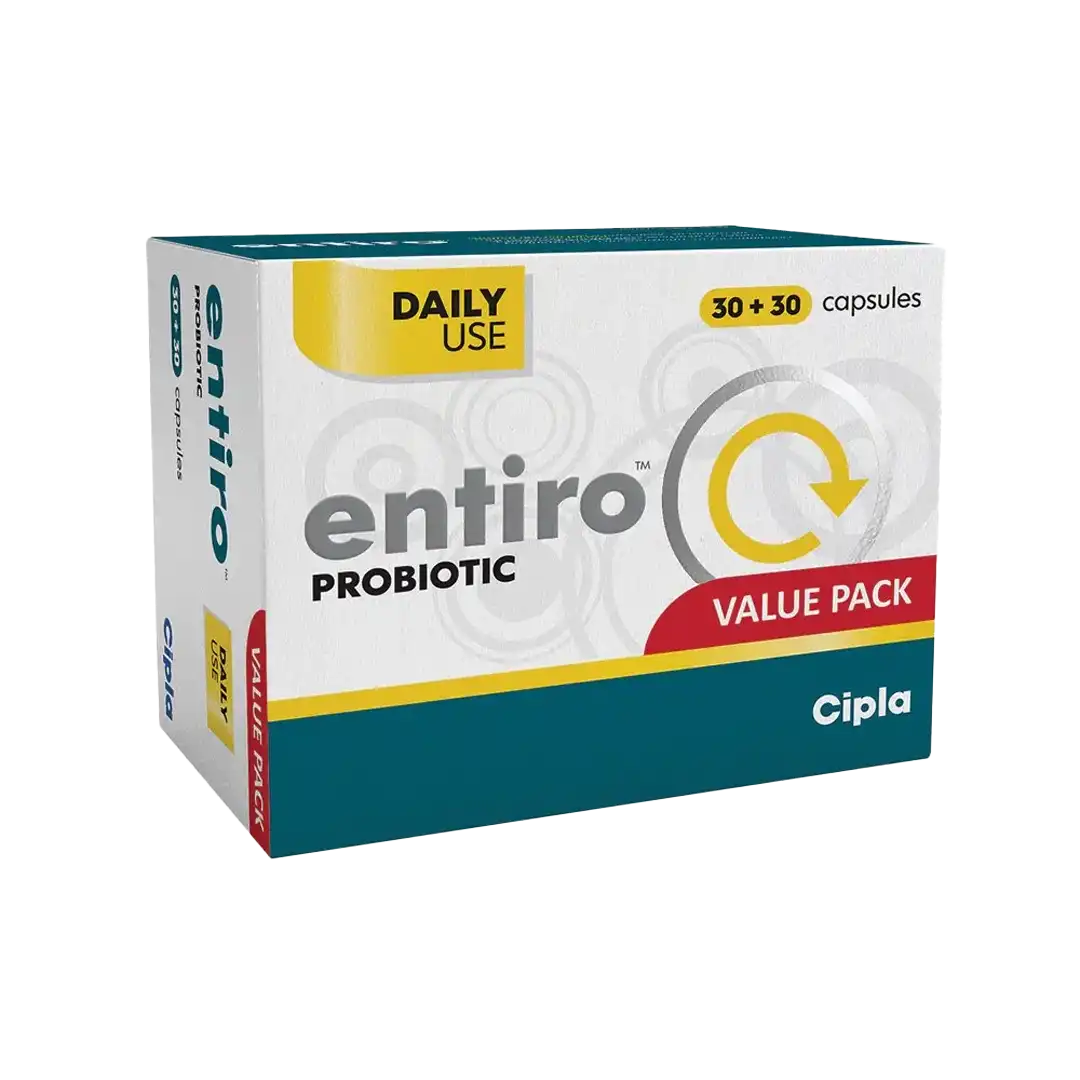 Cipla Entiro Probiotic Capsules, 60's 