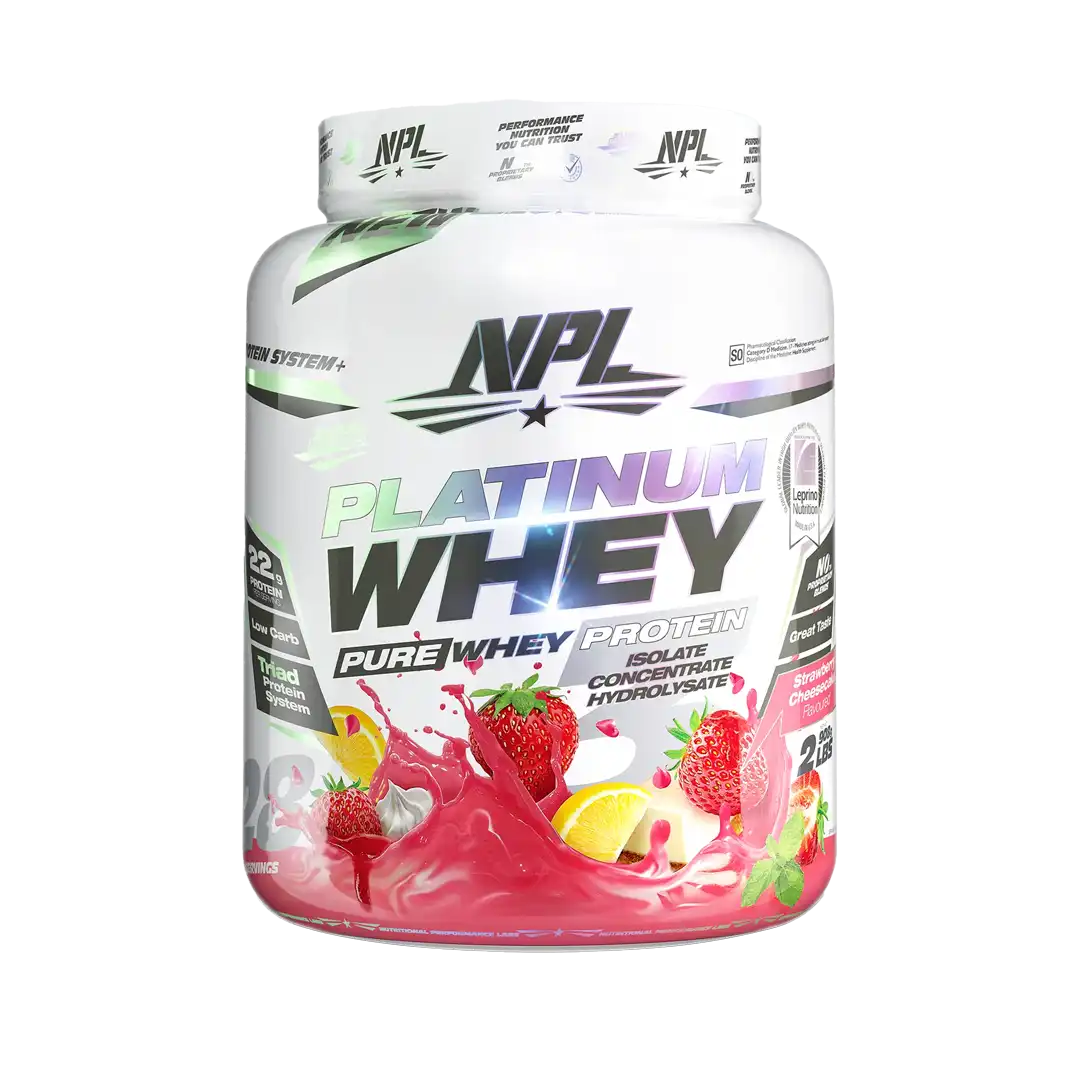 NPL Platinum Whey Strawberry Cheesecake, 908g