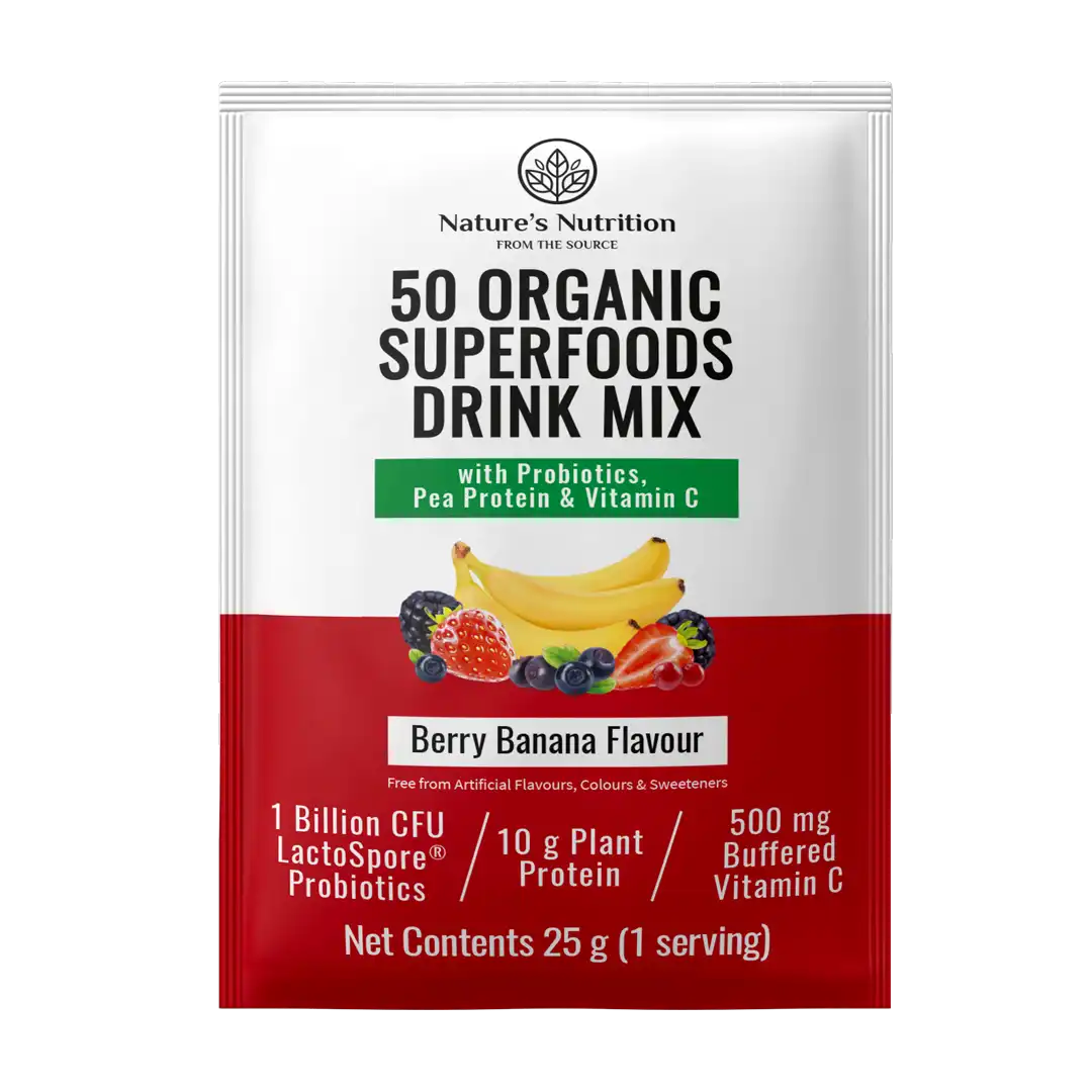Nature's Nutrition Super Greens & Reds Berry Banana, 25g