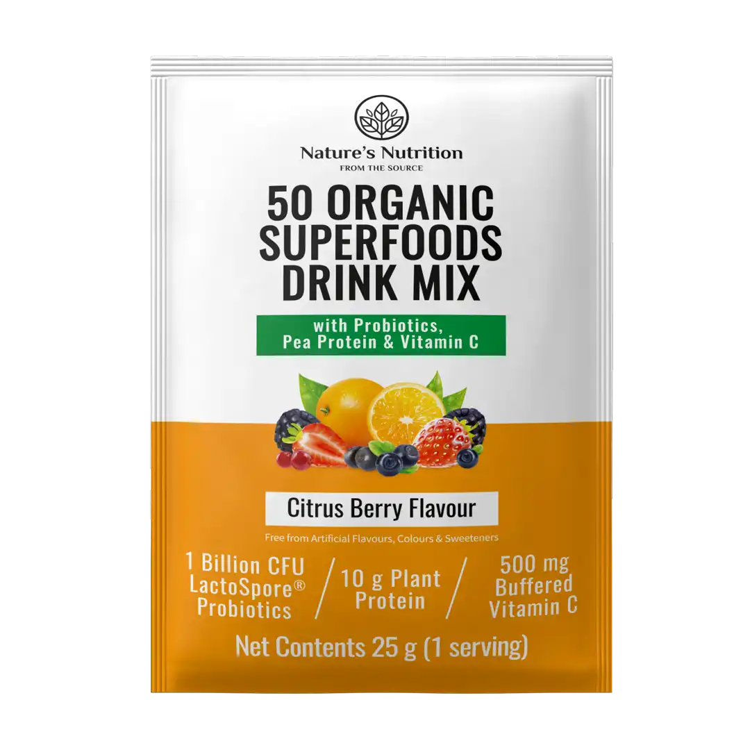 Nature's Nutrition Super Greens & Reds Citrus Berry, 25g