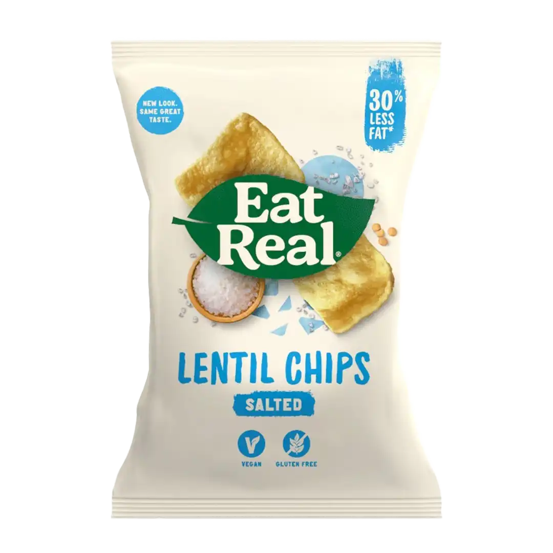 Eat Real Lentil Chips 40g, Sea Salt