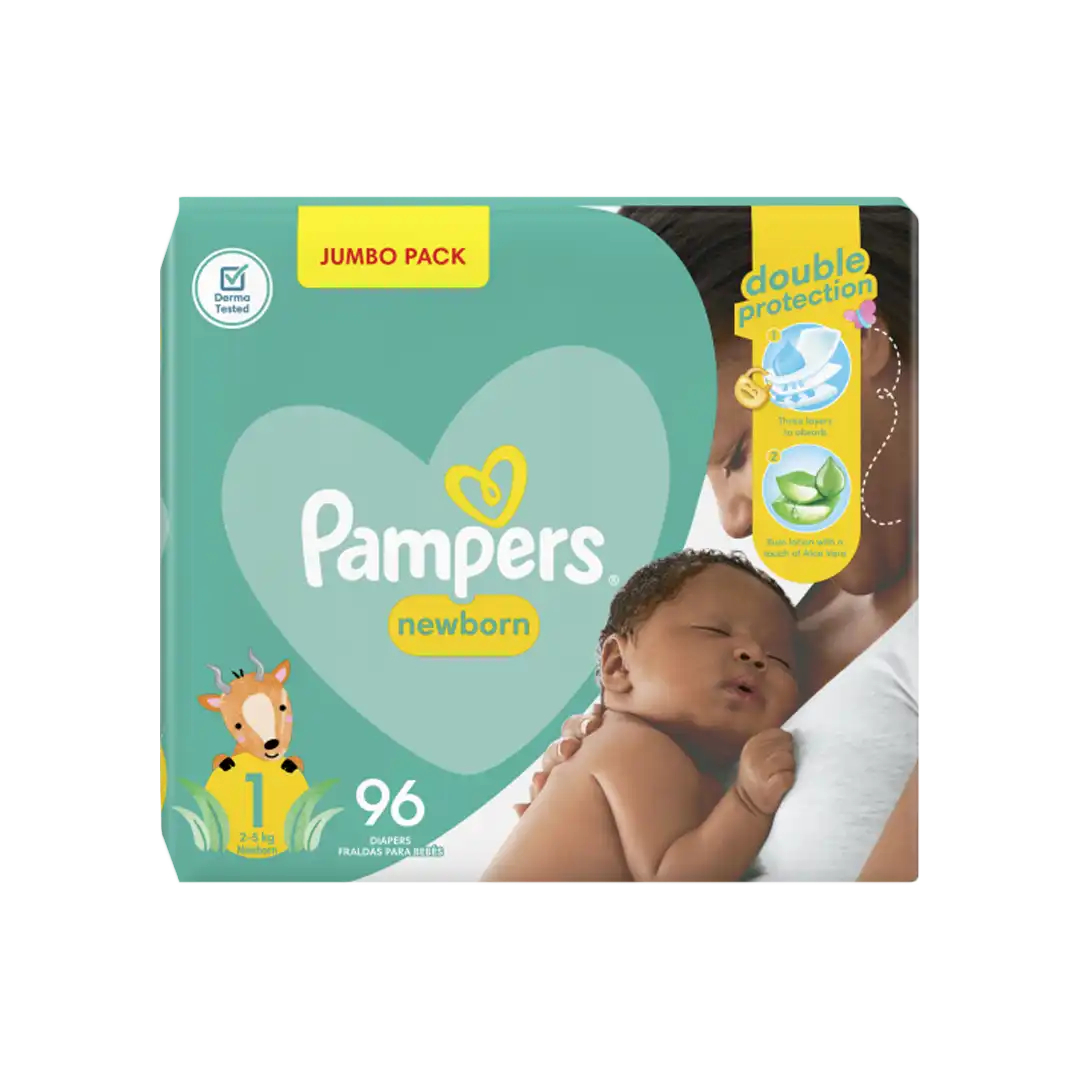 Pampers New Baby Newborn Nappies, 96's