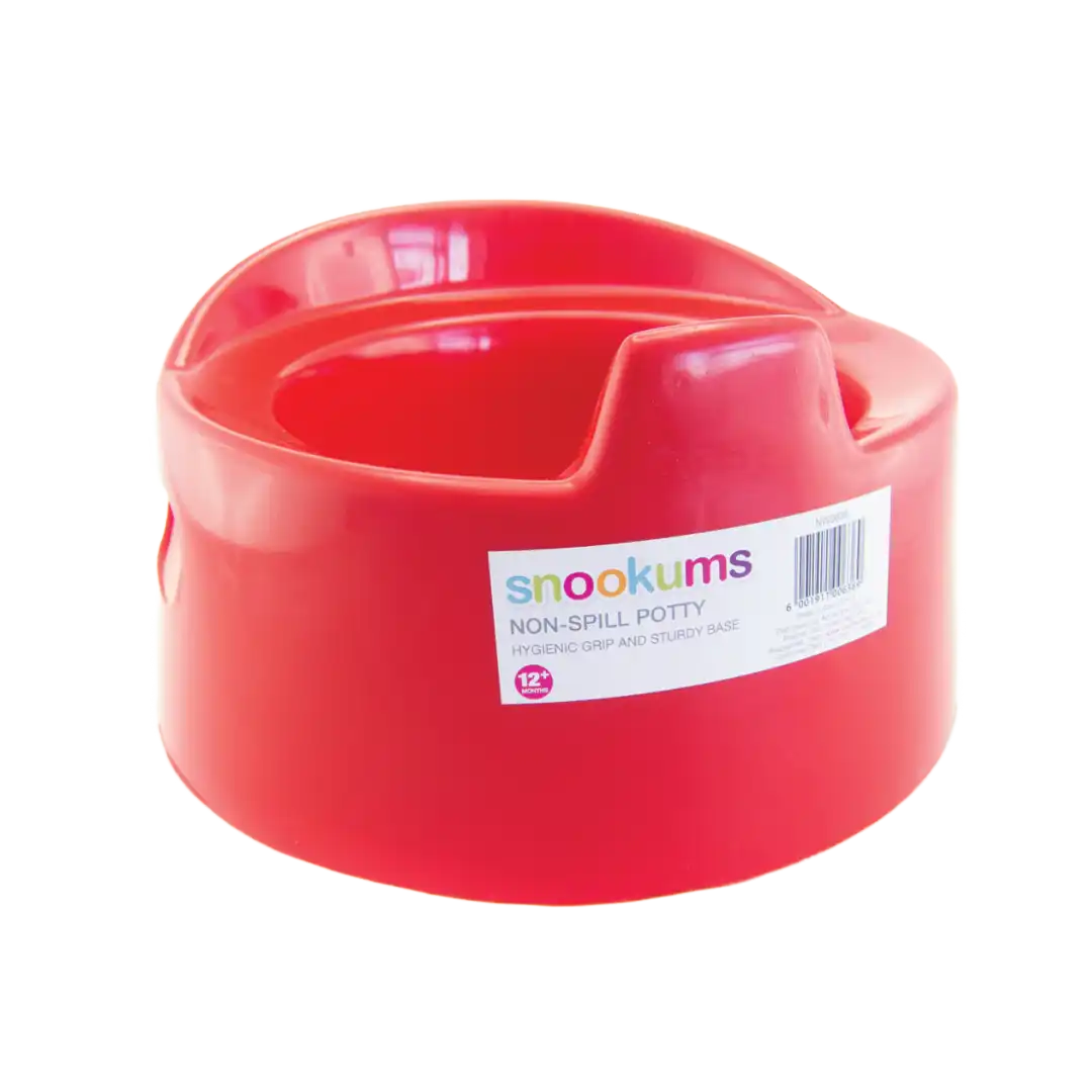 Snookums Non Spill Potty Red