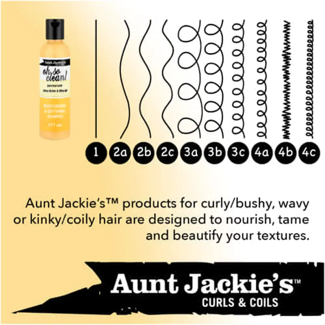 Aunt Jackie's Oh So Clean Moisturizing & Softening Shampoo, 177ml