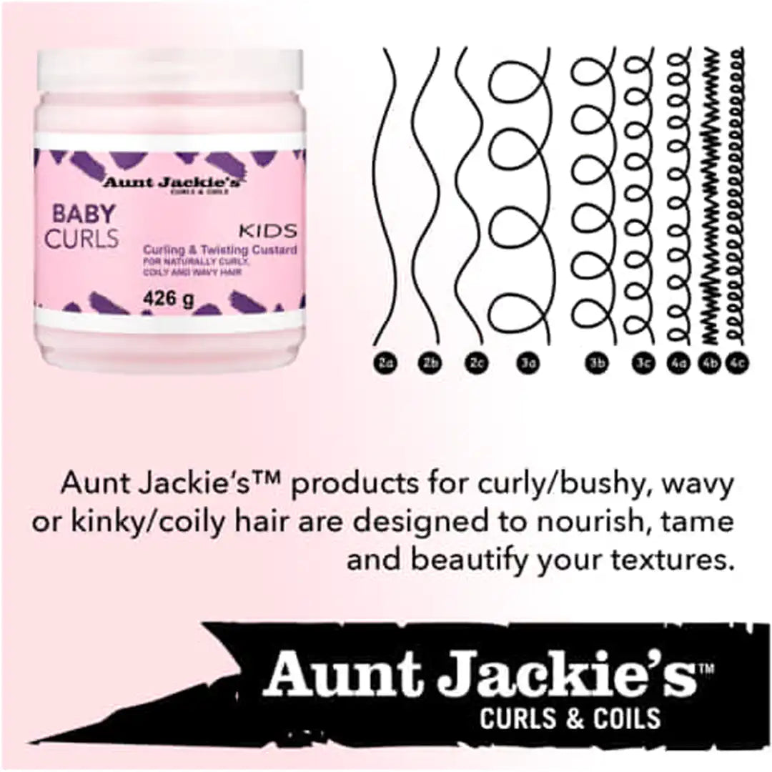 Aunt Jackie's Baby Girl Curls Curling And Twisting Custard, 430ml