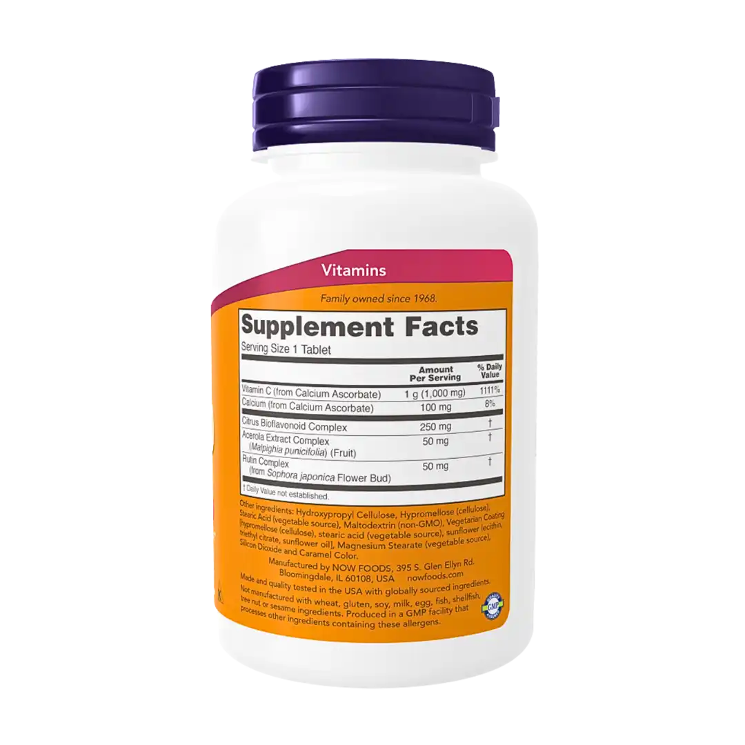 NOW Foods Vitamin C-1000 Complex Buffered Tablets , 90's