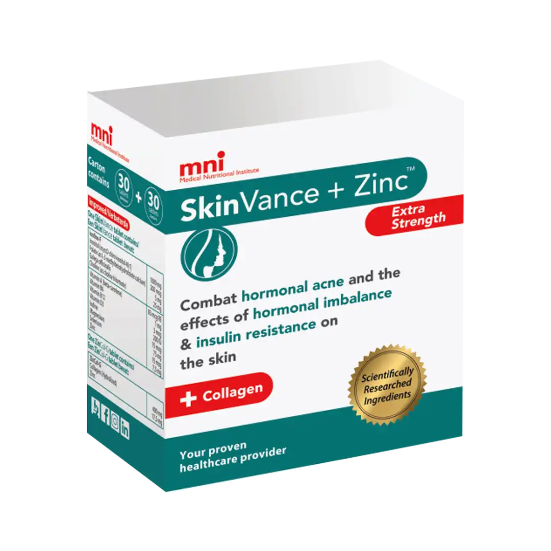 MNI SkinVance + Zinc + Collagen Extra Strength, 30 Day Pack