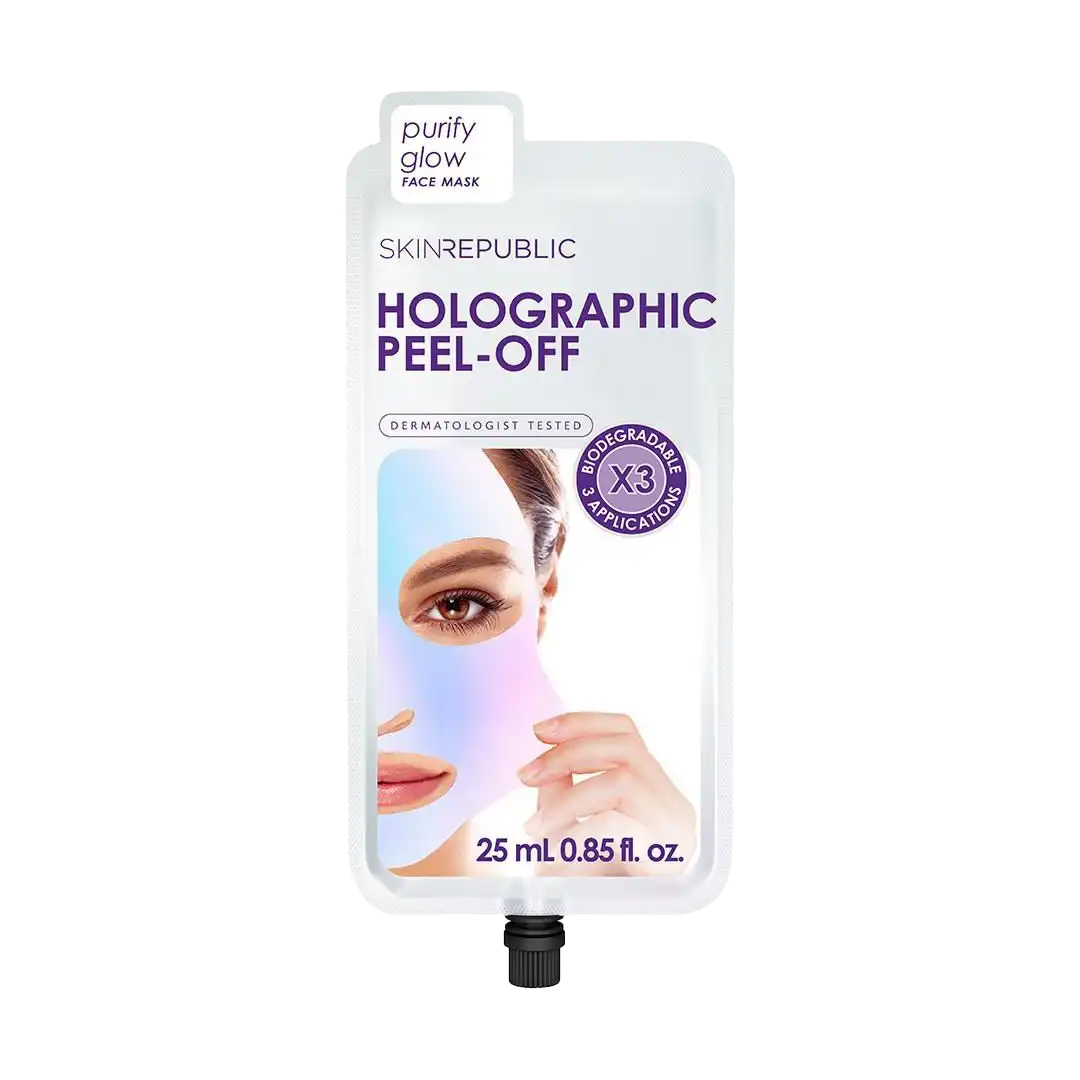 Skin Republic Holographic Peel-Off Face Mask, 3 Pieces