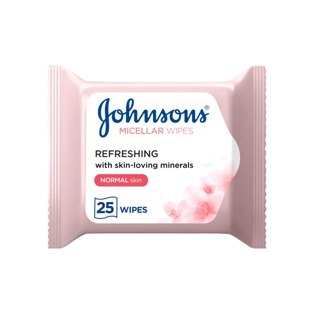 Johnson's Refreshing Micellar Cleansing Wipes, 25's