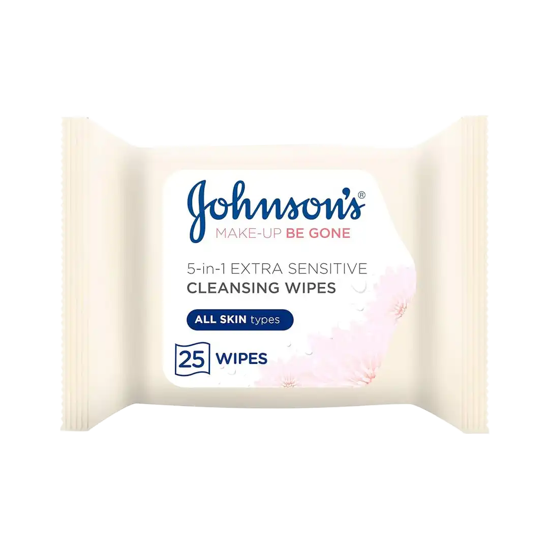 Johnson's Extra Sensitive Micellar Cleansing Wipes, 25's