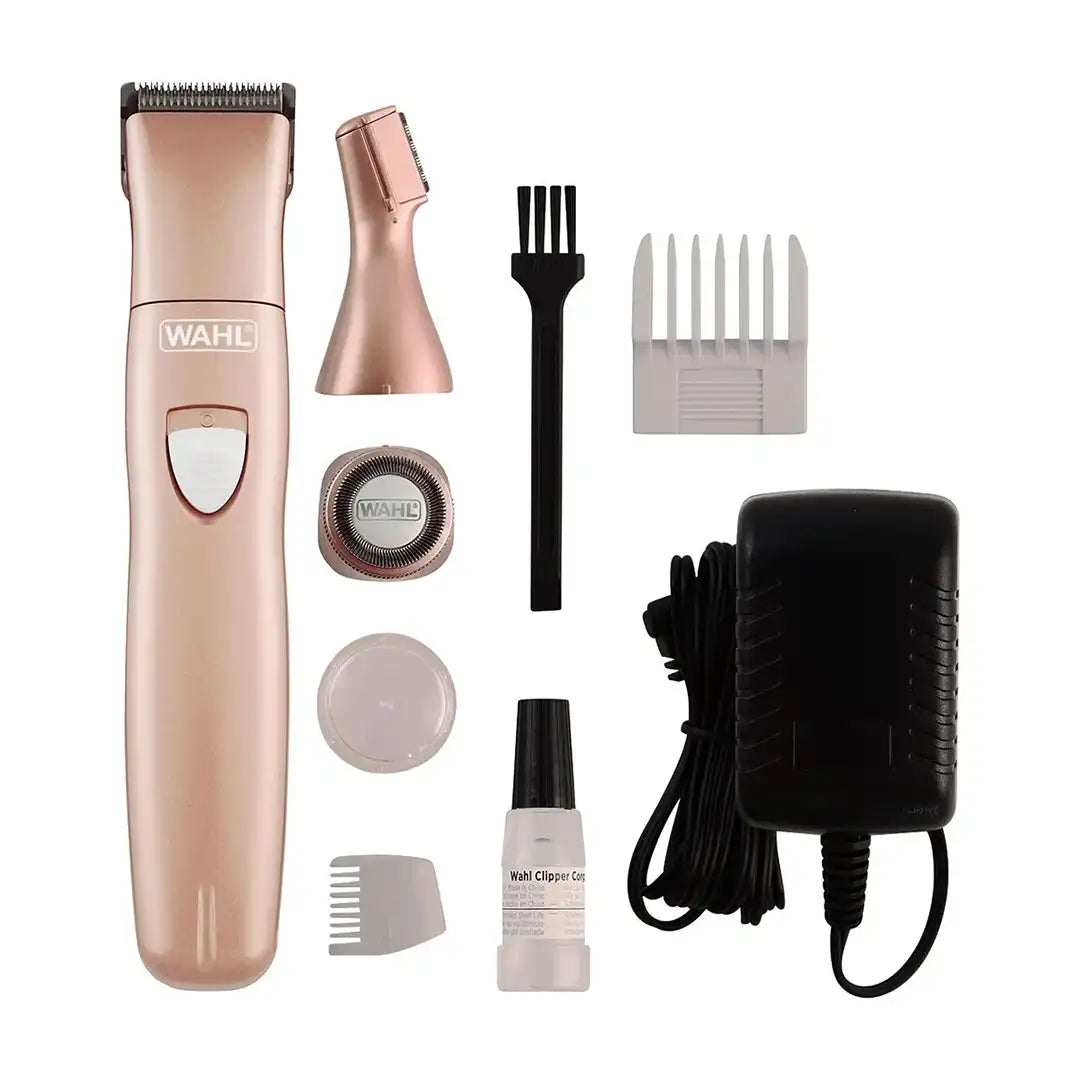 Wahl Rechargeable Rose Gold 9 Piece Ladies Trimmer Kit Grooming Kit