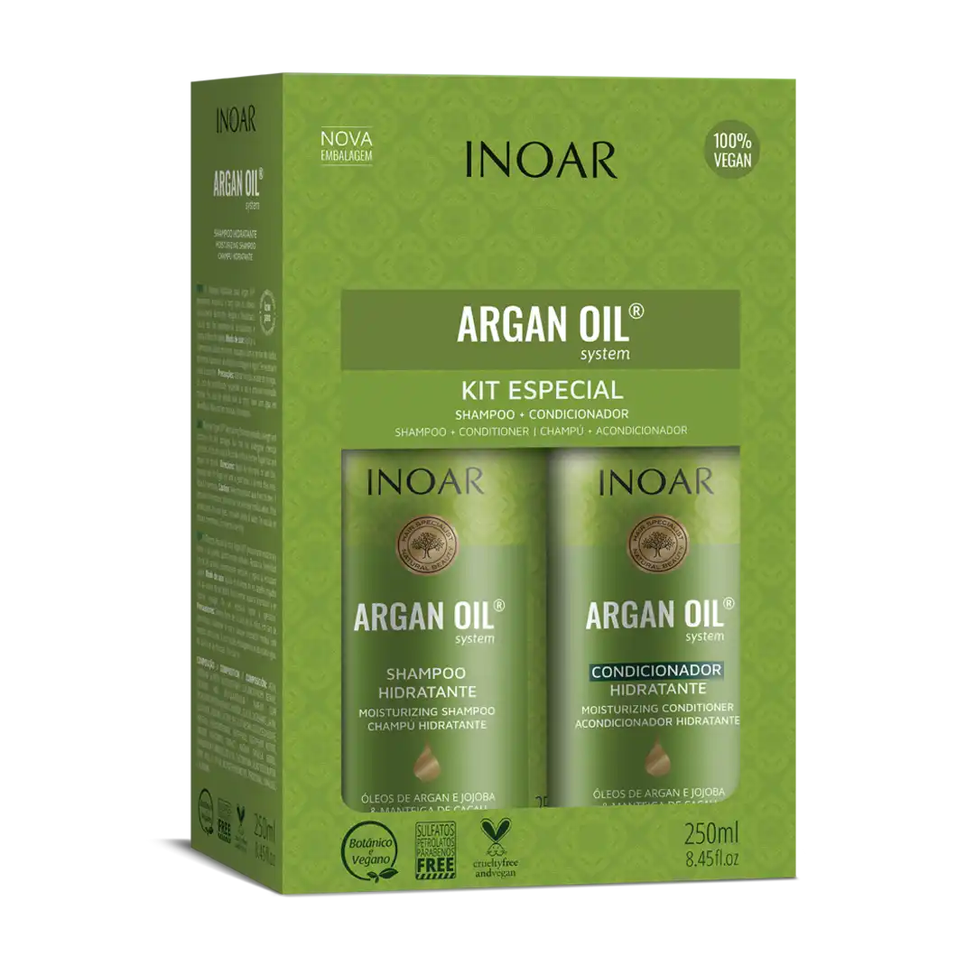Inoar Argan Oil Duo Kit, 250ml