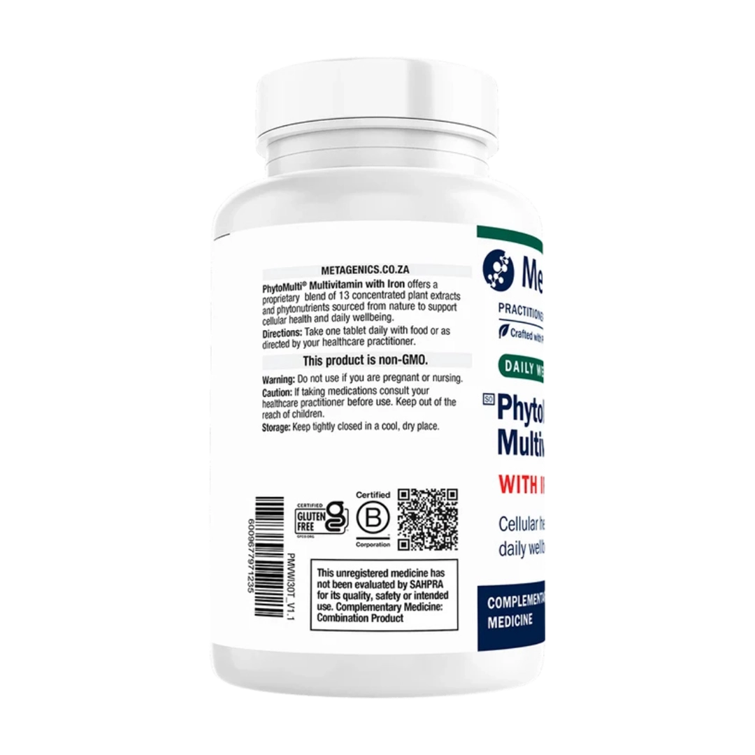 Phytomulti with Iron Diet Supplement Tabs, 60's