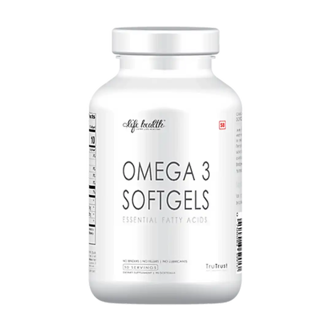 Life Health Omega 3 Fish Oils Softgels, 90's