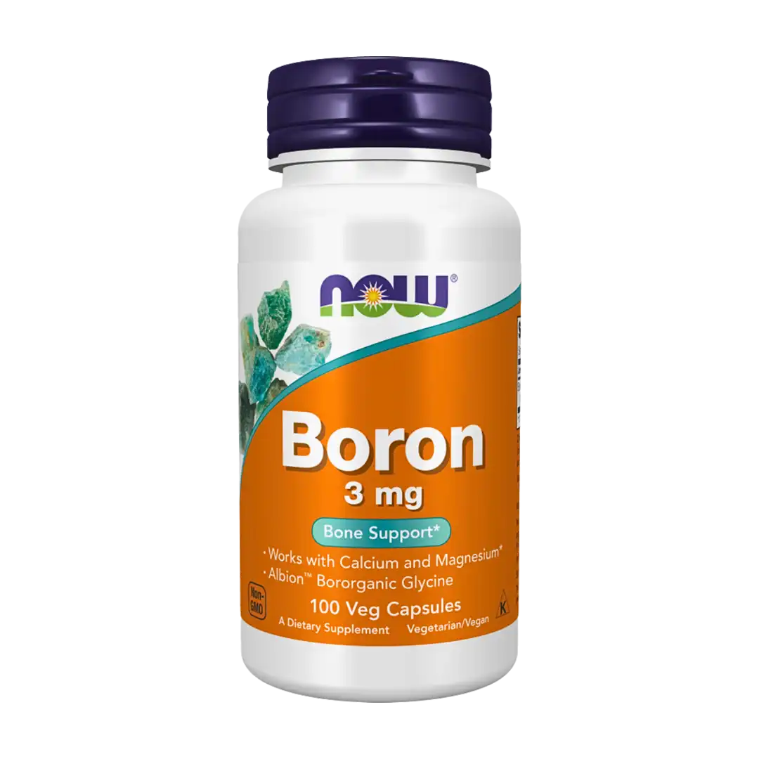 NOW Foods Boron 3mg Veg Capsules, 100's