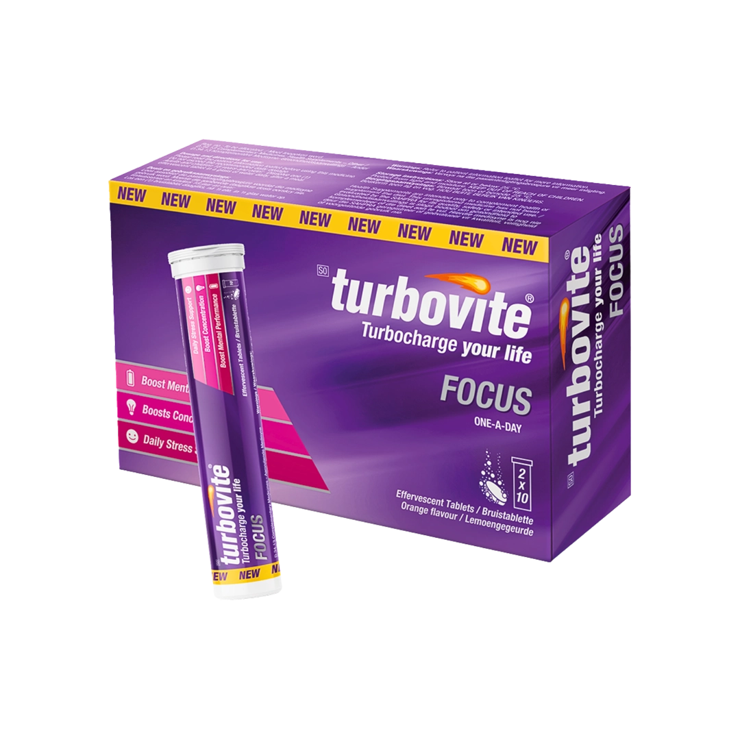 Turbovite Focus Effervescent Tablets, 20's
