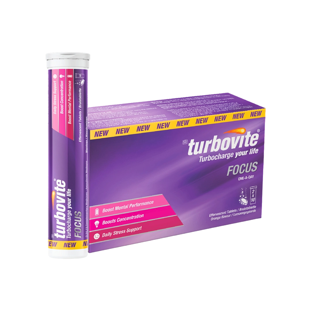 Turbovite Focus Effervescent Tablets, 20's