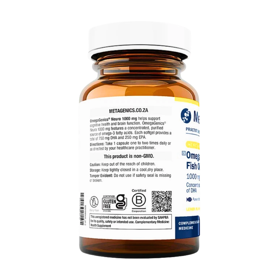 Metagenics OmegaGenics Fish Oil Neuro 1000 mg, 60's