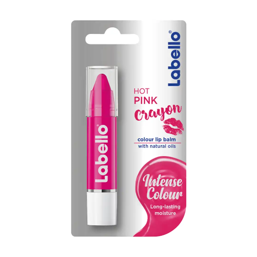 Labello Crayons Lip Balm 3g, Hot Pink