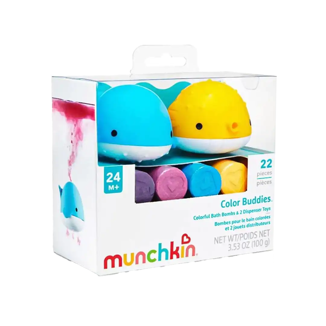 Munchkin Bath Color Buddies Bath Bombs, 20 Pieces